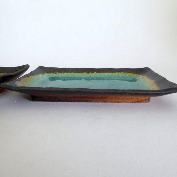 NEW VINTAGE JAPAN TRADITIONAL JAPANESE FINE CERAMIC 2 PIECE DISH SET (NEW) - Picture 9 of 10